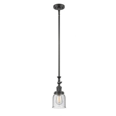 Bell - 1 Light Stem Hung Tiltable Mini Pendant In Industrial Style-14 Inches Tall and 5 Inches Wide
