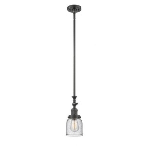 Bell - 1 Light Stem Hung Tiltable Mini Pendant In Industrial Style-14 Inches Tall and 5 Inches Wide - 1 of 1