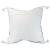 Blue Striped Hand Woven Outdoor Decorative Throw Pillow with Hand Tied Tassels - Foreside Home & Garden - 2 of 4