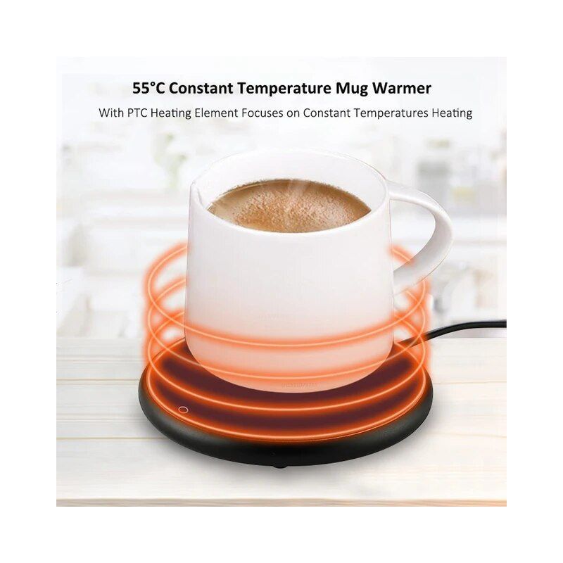 Smart Tech USB Coffee Cup Heater Mug Warmer - Keep Your Beverage Hot Anywhere - Black, 3 of 6