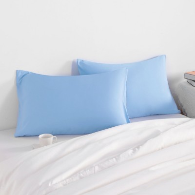 2 Pack Brushed Microfiber Pillowcases, Super Soft Pillowcases with Envelope Closure - NTBAY