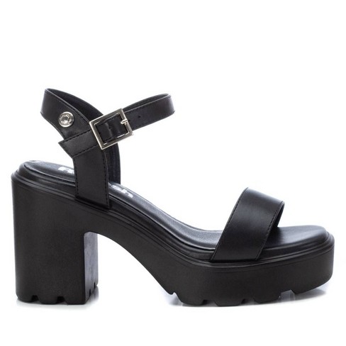 Platform sandals black target hot sale