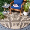 Courtyard CY6937 UV & Stain Resistant Non-Shedding Power Loomed Indoor/Outdoor Rugs - Safavieh - 2 of 4
