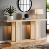 Hommoo Long Console Table with Acrylic Base - 4 of 4