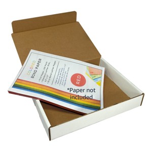 UOFFICE White Corrugated Mailer and Literature Boxes Sets of 50 (11" x 8.75" x 2" Mailer box) - 1 of 4