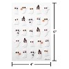 50ct Halloween 3D Puffy Stickers Ghosts - 3 of 4
