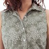 Old Ranch Brands Women's Daisy Organic Floral Print Tank Top - 3 of 4