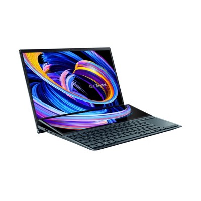 ASUS ZenBook Duo 14 UX482 14” FHD NanoEdge Touch Display Intel i7-1195G7 8GB RAM 512GB SSD ScreenPad Plus Win 10 Home Celestial Blue UX482EAR-DB71T