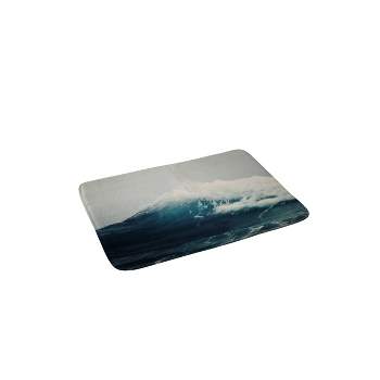 Bree Madden Sea Wave Memory Foam Bath Mat Blue - Deny Designs
