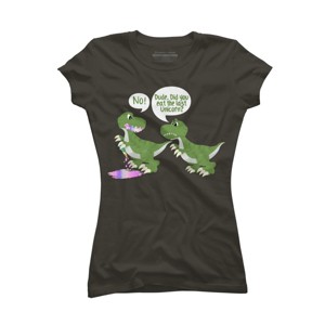 Junior's Design By Humans Dude, Did You Eat Last Unicorn By ZeusSE T-Shirt - 1 of 2