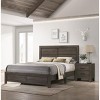 1pc Contemporary Two-Drawers Nightstand Bed Side Cabinet Wooden Furniture Dark Brown Color - 4 of 4