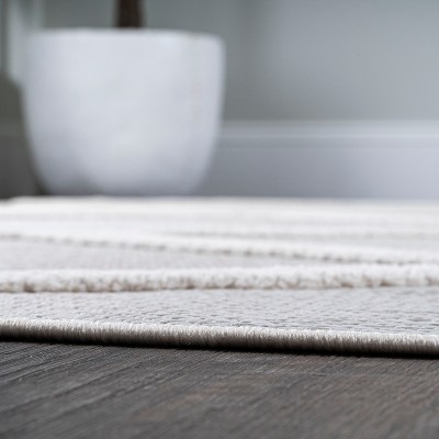 Ivory Trellis 5x8 Synthetic Indoor/Outdoor Area Rug