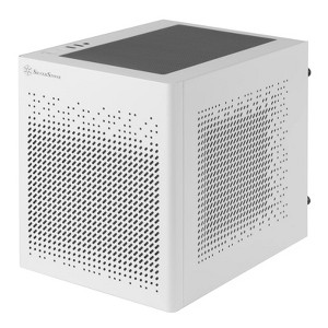 SilverStone Technology White SFF Chassis - Steel, S Front Panel, ITX, 1x 3.5" or 2.5" Bay, 1x 2.5" Bay, 2x USB 3.0, SFX-L/ATX PSU, 120mm Radiator - 1 of 4