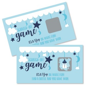 Big Dot of Happiness It's a Boy - Blue Baby Shower Game Scratch Off Cards - 22 Count - 1 of 4