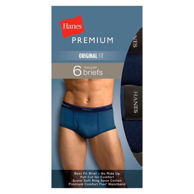 Hanes Premium Men's 6pk Classic Briefs - Colors May Vary
