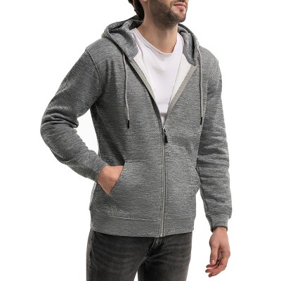 Mio Marino Premium Zip-up Hoodie For Men With Smooth Silky Matte Finish ...