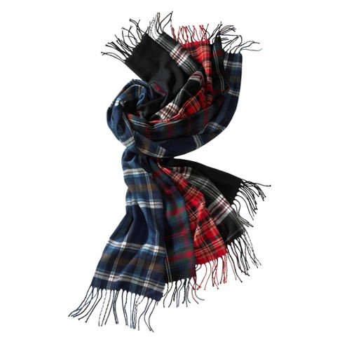 Alpine Swiss Mens Plaid Scarf Softer Than Cashmere Scarves Winter Shawl Red  Plaid