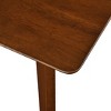 WestinTrends 63" Mid Century Modern Wood Dining Table, Walnut - 3 of 4