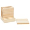  Hushee 96 Pcs Unfinished Wood Coasters 4 Inch Blank