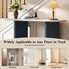 NicBex Narrow Console Table with Oval Marble Top & Triangular-Designed Legs,Accent Entryway Table for Living Room - 2 of 4