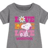 - Peanuts - Love Woodstock Graphic Short Sleeve Fleece Dress - 2 of 4