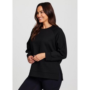 RBX Active Women's Elevated Athleisure All-Season Lightweight Crewneck Tunic Pullover Sweatshirt - 1 of 4