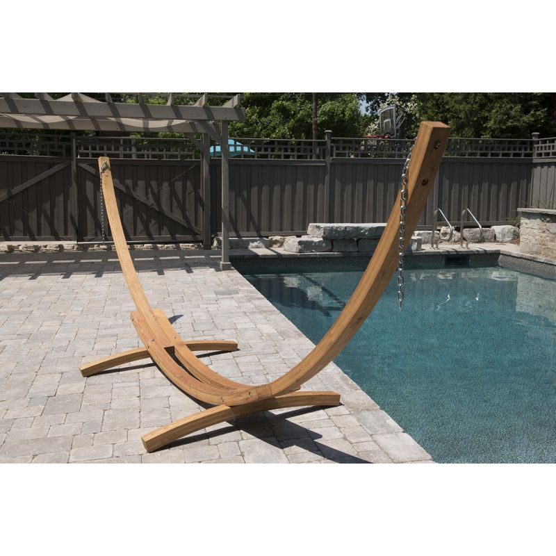 Vivere 15ft Arc Hammock Stand - Pine Color, 2 of 6
