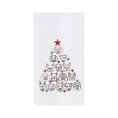 C&F Home 27 x 18 Winter Trees Christmas Holiday Machine Washable  Embellished Flour Sack Kitchen Dish Towel Decor Decoration