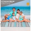 Outdoor Rugs Waterproof, Portable Lightweight Plastic Straw Camping Geometric Reversible Indoor Outdoor Floor Mat for RV Porch Deck Balcony Beach - 4 of 4