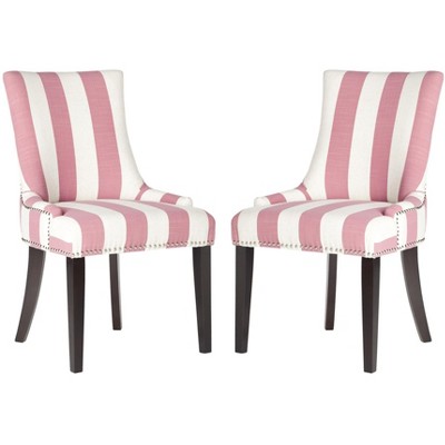 Lester 19" H Dining Chair With Nail Head Trim (Set of 2) - MCR4709 - Safavieh Couture