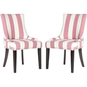 Lester 19" H Dining Chair With Nail Head Trim (Set of 2) - MCR4709 - Safavieh Couture - 1 of 4