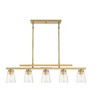 Savoy House Calhoun 5 - Light Chandelier in  Warm Brass - 2 of 4