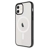 Ampd - Tpu / Acrylic Hard Shell Magsafe Case With Colored Bumper For Apple Iphone 12 / Iphone 12 Pro - Clear And Black - 4 of 4