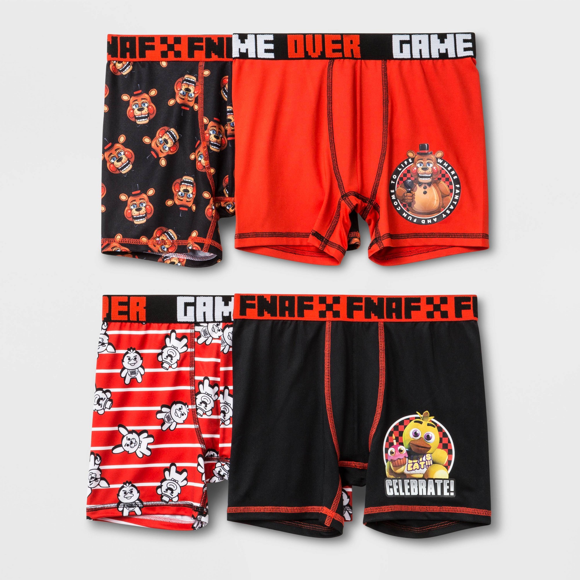 Five Nights at Freddy's Boys All Over Print Boxer Briefs Underwear