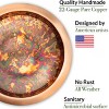 Good Directions 8" Fairy Hanging Fired Copper Bird Bath - Orange - 3 of 4