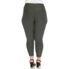 Plus Size Super Soft Elastic Waistband Scuba Pants - 3 of 4