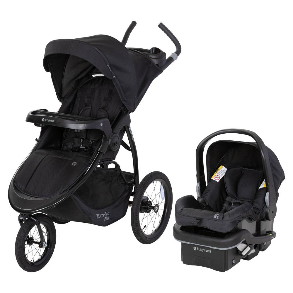 Photos - Pushchair Accessories Baby Trend Expedition Race Tec PLUS Jogger Travel System with EZ-Lift PLUS - Ultra Black 