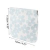 Unique Bargains Women's Snap Closure Cosmetic Bag Blue 1 Pc - 3 of 3