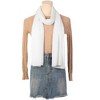 Elerevyo Women's Solid Chiffon Sheer Lightweight Soft Long Scarf Shawl 1 Pc - 2 of 4