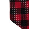Northlight 21.5" Red and Black Plaid with Dots and Faux Fur Cuff Christmas Stocking - 3 of 4