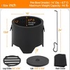 Yaheetech 16inch Portable Outdoor Smokeless Fire Pit,  Black - 3 of 4