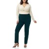 Rekucci Curvy Woman Ease into Comfort  Straight Pant with Tummy Control - 2 of 4