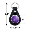 University of Sioux Falls Primary Logo Black Leather Keychain - 2 of 4