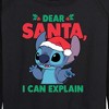 Women's - Lilo and Stitch - Dear Santa I Can Explain Christmas Lightweight French Terry Slouchy - 2 of 4