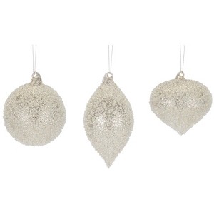 Assorted Beaded Glass Tree Ornaments – 6-Piece Collection by Melrose - 1 of 3