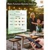 Itopfox 100FT LED Outdoor String Lights with Remote, Dimmable Patio Lights, Timer & 3 Lighting Modes, 32 Shatterproof Edison Bulbs, Waterproof - 4 of 4
