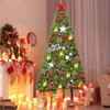 Tangkula Artificial Christmas Tree PVC Hinged Spruce Xmas Tree with Branch Tips - 3 of 4