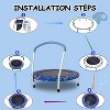 Belatt 36 Inch Mini Trampoline for Kids Ages 1-6 | Indoor/Outdoor Trampoline with Handle | Safe, Fun, and Durable for Toddlers - 4 of 4