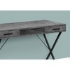 PAGED Computer Desk, Simple Modern Office Desk with 2 Open Shelves and Metal Hairpin Legs for Office, Study - 2 of 4