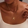 Chunky Balloon Initial Necklace 14K Gold Plated Non Tarnish Mom Gift Silver-Y - 3 of 4